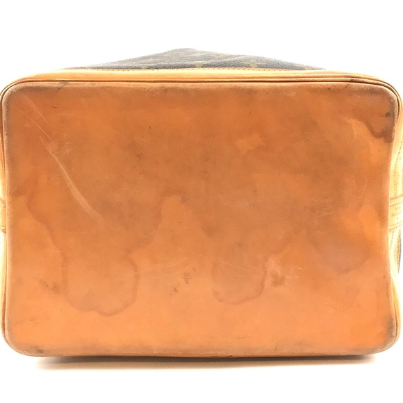 Bucket  Brown Coated Canvas Shoulder Bag - Picture 4 of 8